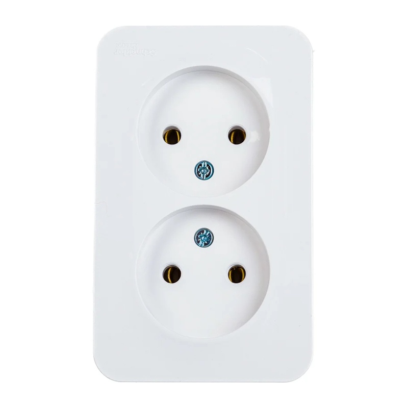 Розетка о/у Blanca BLNRA000211, 2 гнезда, б/з, белая