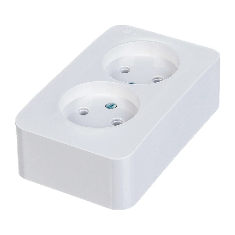 Розетка о/у Blanca BLNRA000211, 2 гнезда, б/з, белая