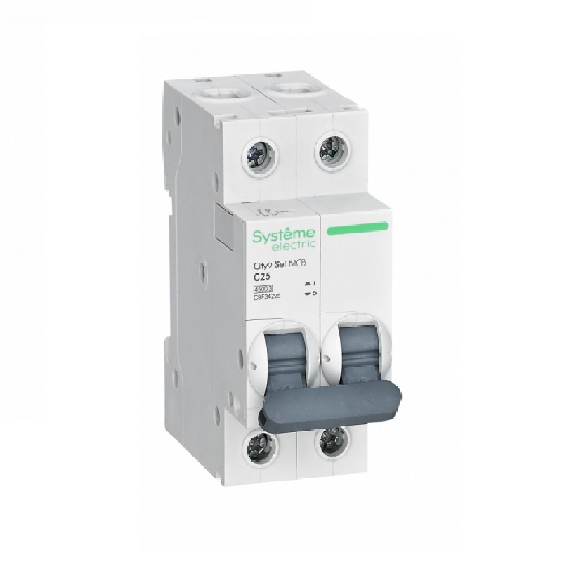 Выключатель автоматический City9 4,5кА, С 25А, 2П. SE C9F34225