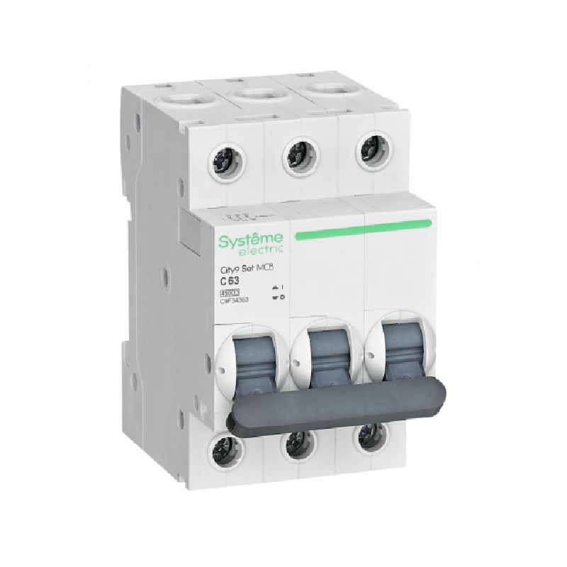 Выключатель автоматический City9 4,5кА, С 63А, 3П. SE C9F34363
