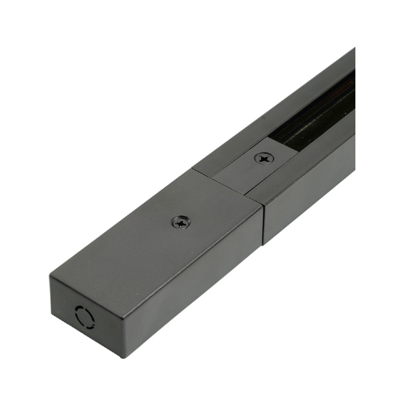 Шинопровод накладной CAB1007 1ф д/трековых светильников, с заглушкой, токовводом и крепежом, L=1м, черный