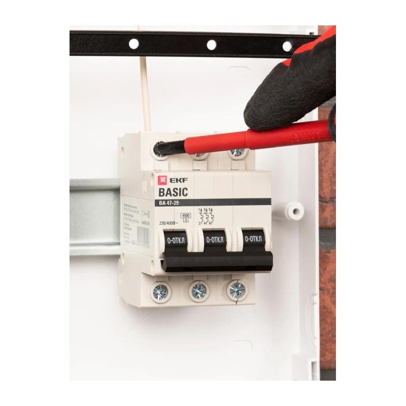 Выключатель автоматический EKF ВА 47-29 4,5кА, С 63А, 3П