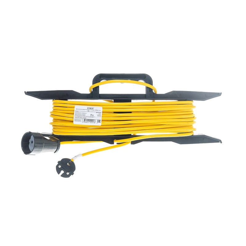 Удлинитель силовой на рамке 481S-5101, 1 гнездо, ПВС, 1300 Вт, б/з, 10 м