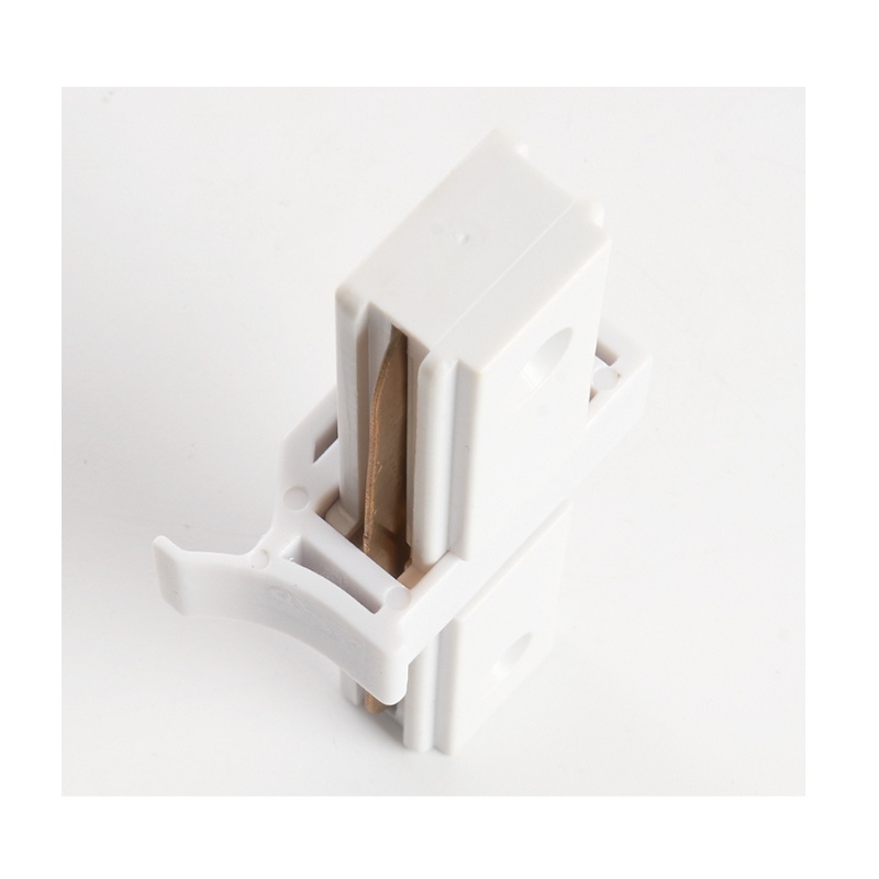 Коннектор I-образный (прямой) для накладного 1ф шинопровода, белый