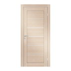 Полотно дверное Olovi Канзас, со стеклом, беленый дуб, б/п, б/ф (900х2000 мм)