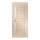 Полотно дверное Olovi Орегон, со стеклом, беленый дуб, б/п, б/ф (700х2000 мм)