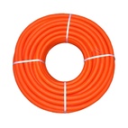 Труба ПНД э/тех. тяжелая с зондом, d=16 мм, оранжевая (бухта-100 п.м.)