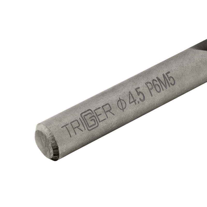Сверло по металлу Trigger 73245 Р6М5 4,5 мм (уп. 2 шт.)