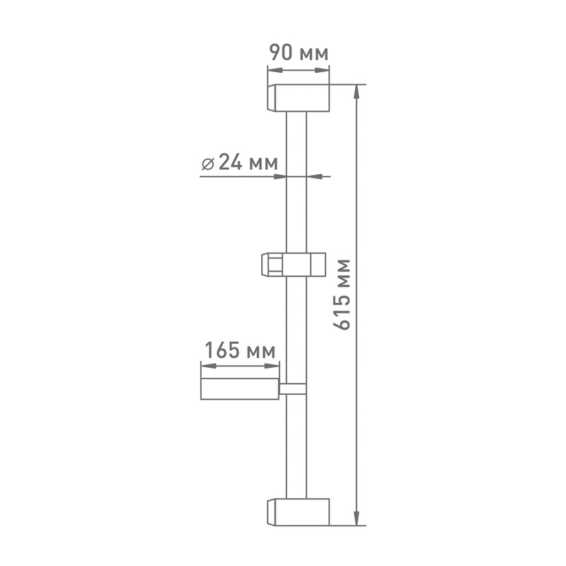 Стойка душевая Mix&Fix 001, с мыльницей