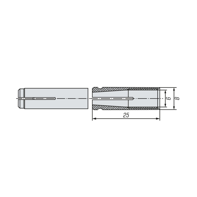 Анкер забивной SWFS М6 (6 шт)