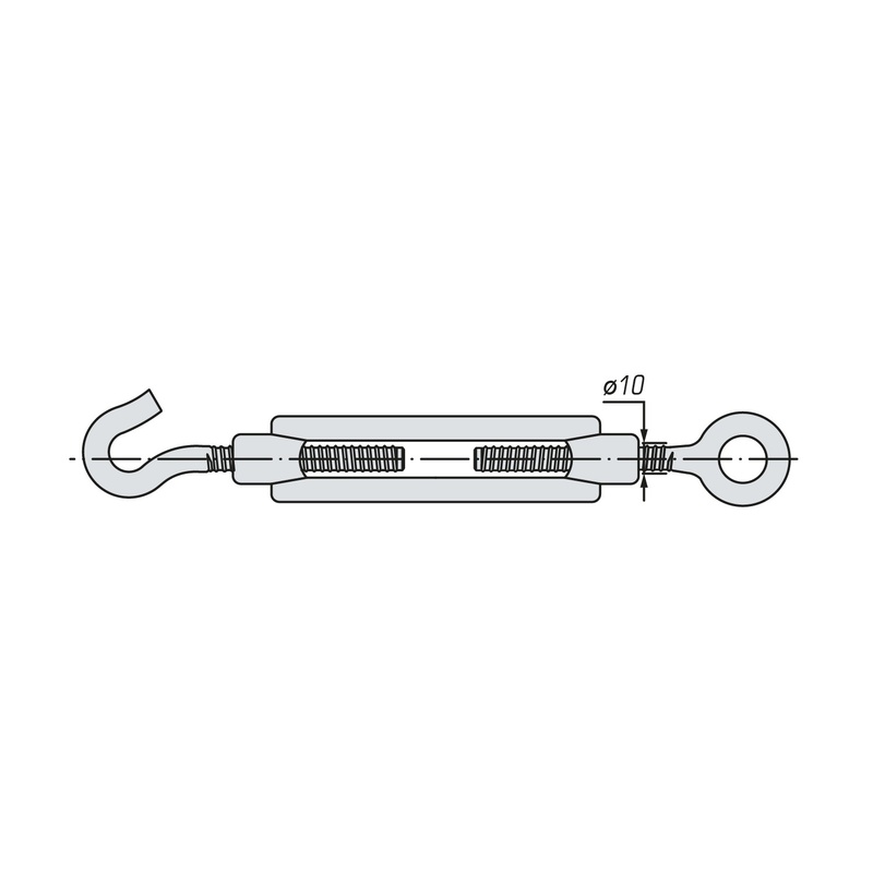 Талреп (крюк-кольцо) SWFS DIN1480 М10 (1 шт)