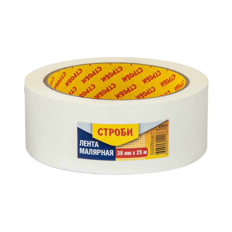 Лента малярная Строби, 38 мм х 25 м