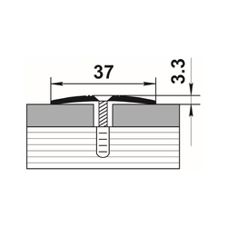 Порог стыкоперекрывающий Лука, сосна (1,8 м х 37 мм)