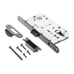 Замок врезной (корпус) Code Deco 5300-P-BLM, под цилиндр, черный