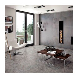 Керамогранит Керамин Кварцит 2, темно-серый, 300х600х9 мм