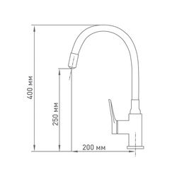 Смеситель для кухни Mix&Fix Alpha 3705, с гибким изливом
