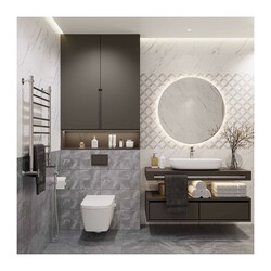 Плитка настенная Axima Флорида переходная, серая, 250х500х8 мм