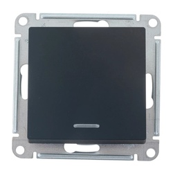 Выключатель с/у Atlasdesign ATN001013, 1 клавиша, с/инд, карбон