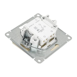 Переключатель с/у Atlasdesign ATN000261, 1 клавиша, б/инд, бежевый