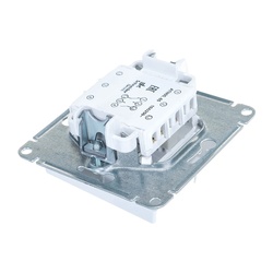 Переключатель с/у Atlasdesign ATN000165, 2 клавиши, б/инд, белый