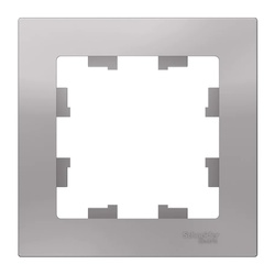 Рамка 1-постовая Atlasdesign ATN000301, алюминий