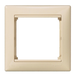 Рамка 1-постовая Valena 695631, бежевая