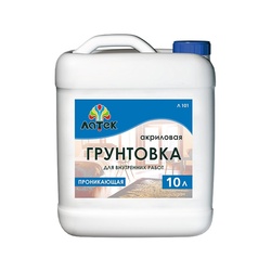 Грунтовка проникающая для внутренних работ Оптимист Л101 (10л)