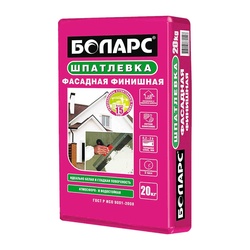 Шпаклевка фасадная финишная Боларс, 20 кг
