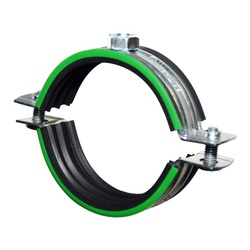 Хомут для труб 2" (60-65 мм) с уплотнителем и гайкой М8/1,2х20 мм