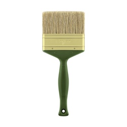 Кисть плоская ВАРЯГ 31235 светлая щетина 100 мм