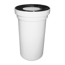 Труба для унитаза Синикон жесткая прямая с резиновой манжетой d=110мм