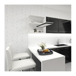 Панель ПВХ Кирпич белый, 2700х250х8 мм