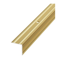 Порог угловой Лука ПУ 05-1800-02, золото (1,8 м х 20 мм х 20 мм)