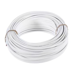 Провод ШВВП 2х0,5 мм², белый (бухта-100 п.м.) ГОСТ 7399-97