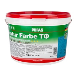 Штукатурка акриловая Pufas Textur Farbe короед шуба 2 мм (16 кг)