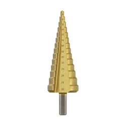 Сверло ступенчатое по металлу Trigger 74346 Р6М5 TIN d 4-30 мм