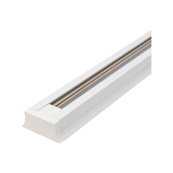 Шинопровод накладной 1ф д/трековых светильников, с заглушкой, токовводом и крепежом, L=1м, белый