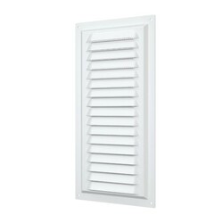 Решетка Era МЭ 150х300 мм, с москит. сеткой, металл белая