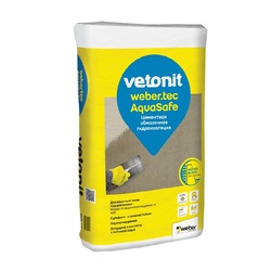 Гидроизоляция жесткая обмазочная Vetonit Weber.Tec AquaSafe, 20 кг