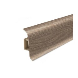 Плинтус Ideal Классик, с кабель-каналом, дуб кофейный, 55 мм (2,2 м)