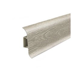 Плинтус Ideal Классик, с кабель-каналом, дуб латте, 55 мм (2,2 м)