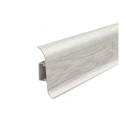 Плинтус Ideal Классик, с кабель-каналом, дуб айсберг, 55 мм (2,2 м)